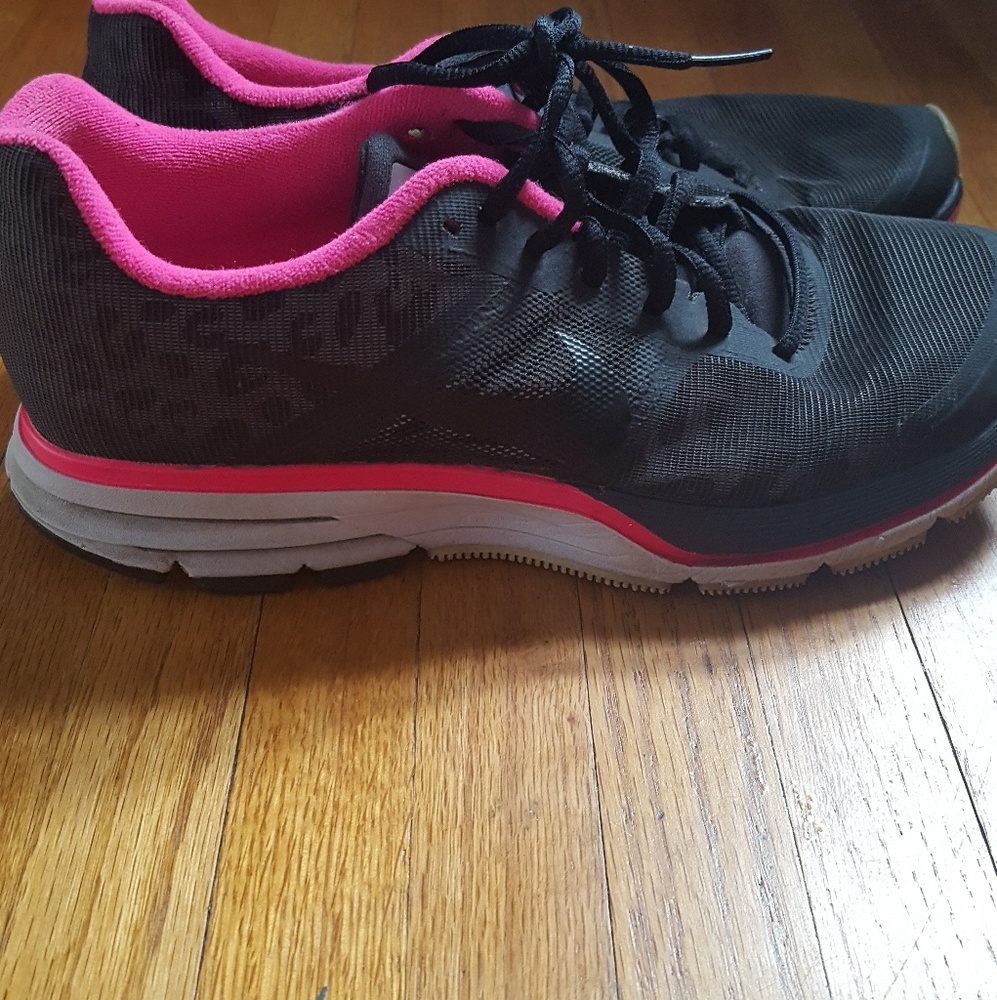 Pink & Black Nike Shield Shoes